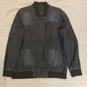 Denim Bomber Jacket NWOT